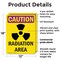 Signmission Radiation & Laser Sign, 18 in H x 12 in W, Plastic, Rectangle OS-2PACK-CR-P-1218-V-10255 - alternate 3